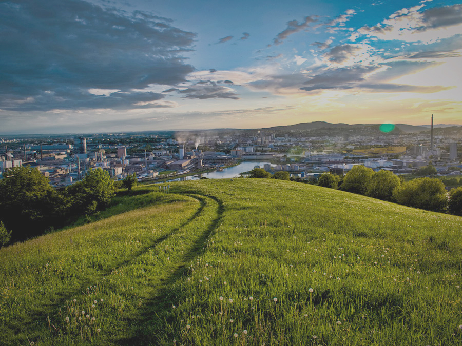 Ortsbild der Mitgliedsgemeinde Linz-Land